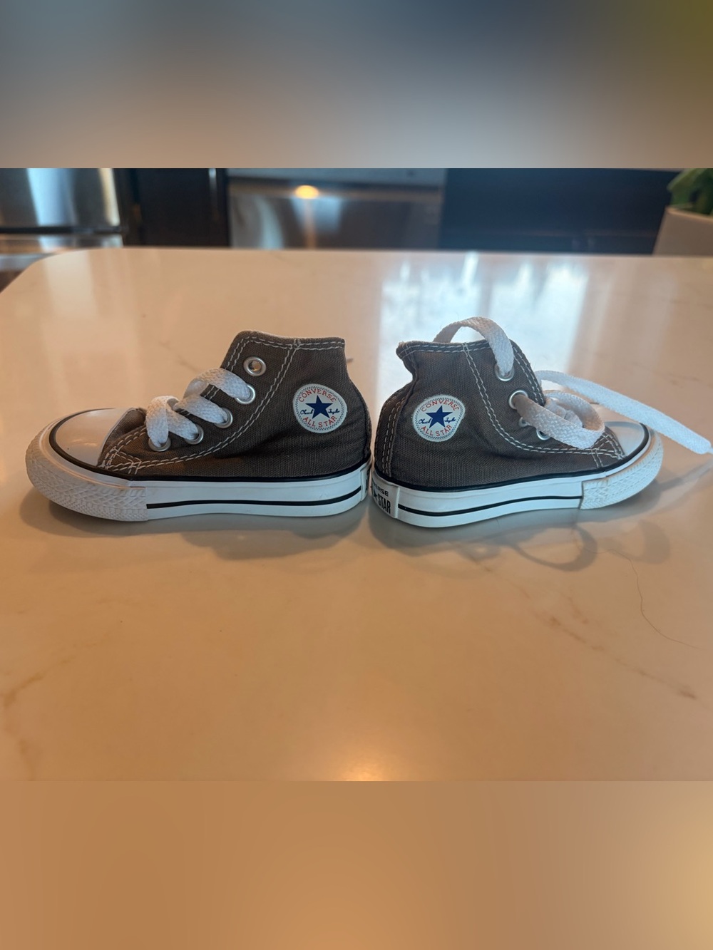 Converse Kids High-Top Sneakers - Grey and White
